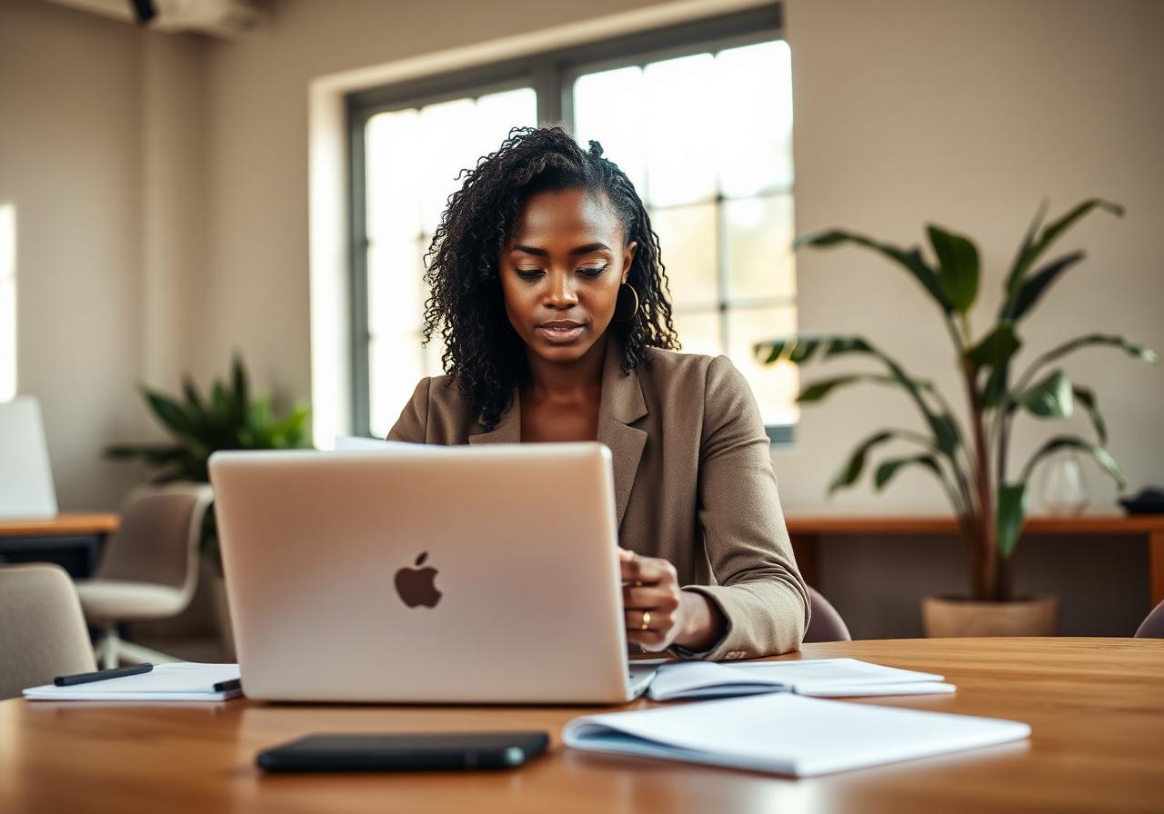 Founder preparing her data room